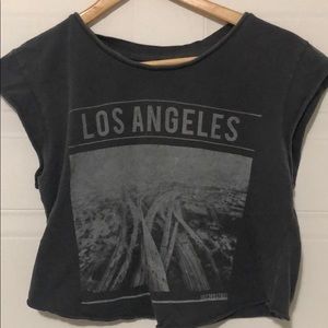 Grey Brandy Melville crop top